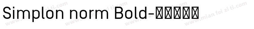 Simplon norm Bold字体转换